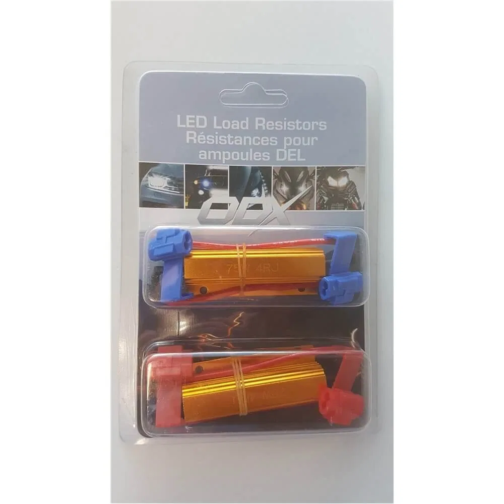 50RESIST508UNI – ODX Light Bulb Resistor, Aluminum 8 Ohm 50 Watt Set Of 2